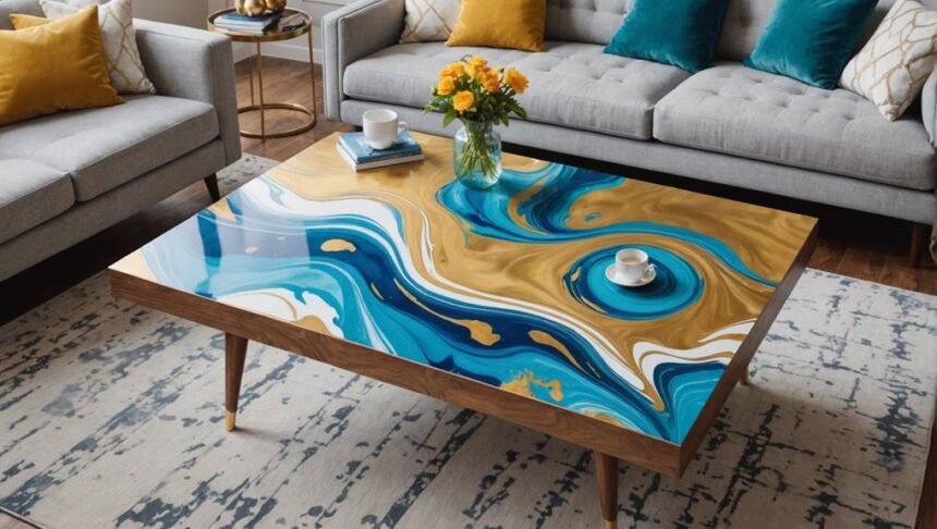 creative furniture fluid art