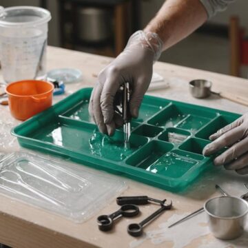 crystal clear resin pours