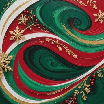 festive fluid art projects