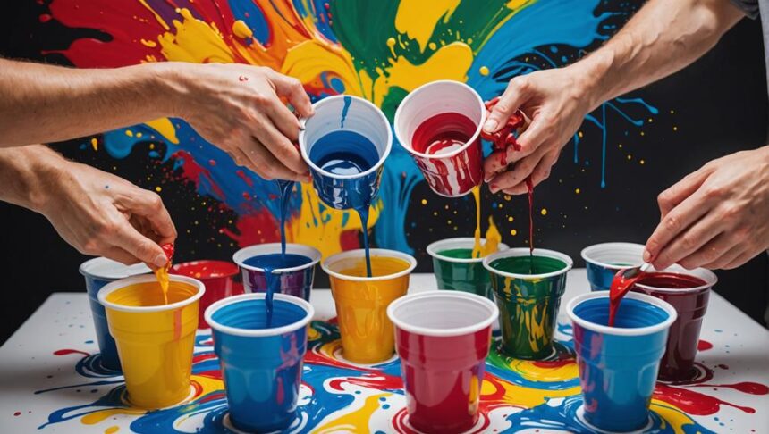 flip cup pouring method