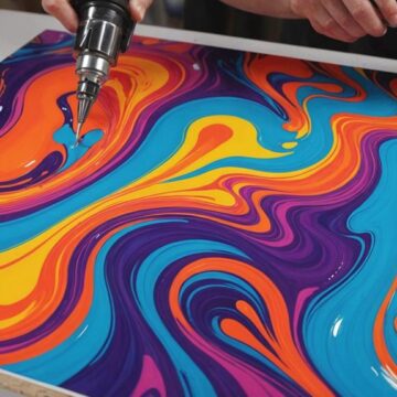 heat tools enhance fluid art