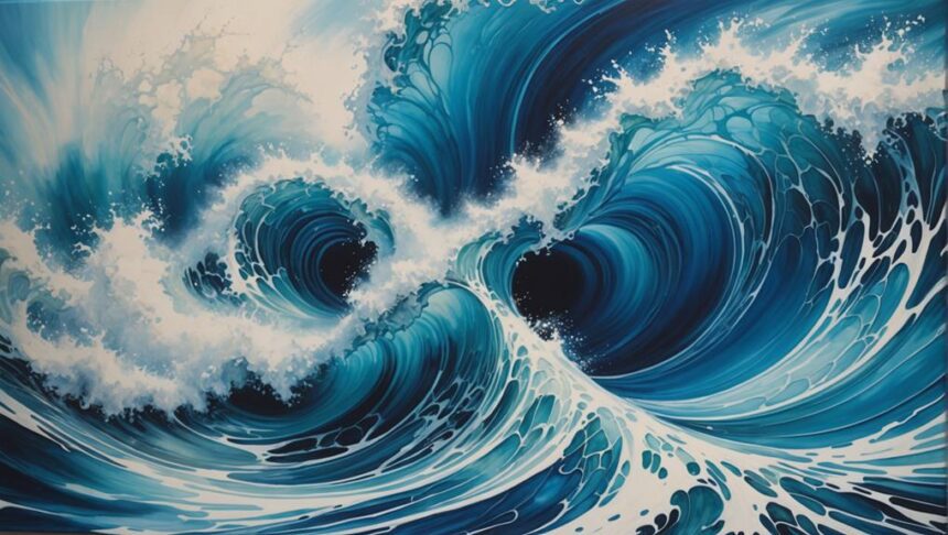 ocean wave art tutorial