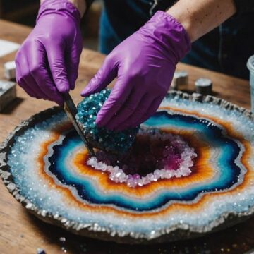 resin geode art tutorial