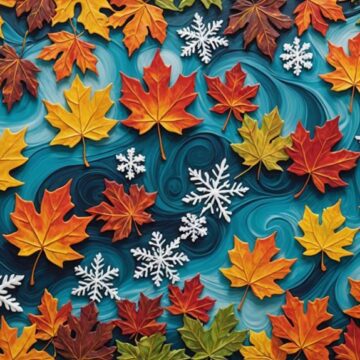 seasonal fluid art inspirations