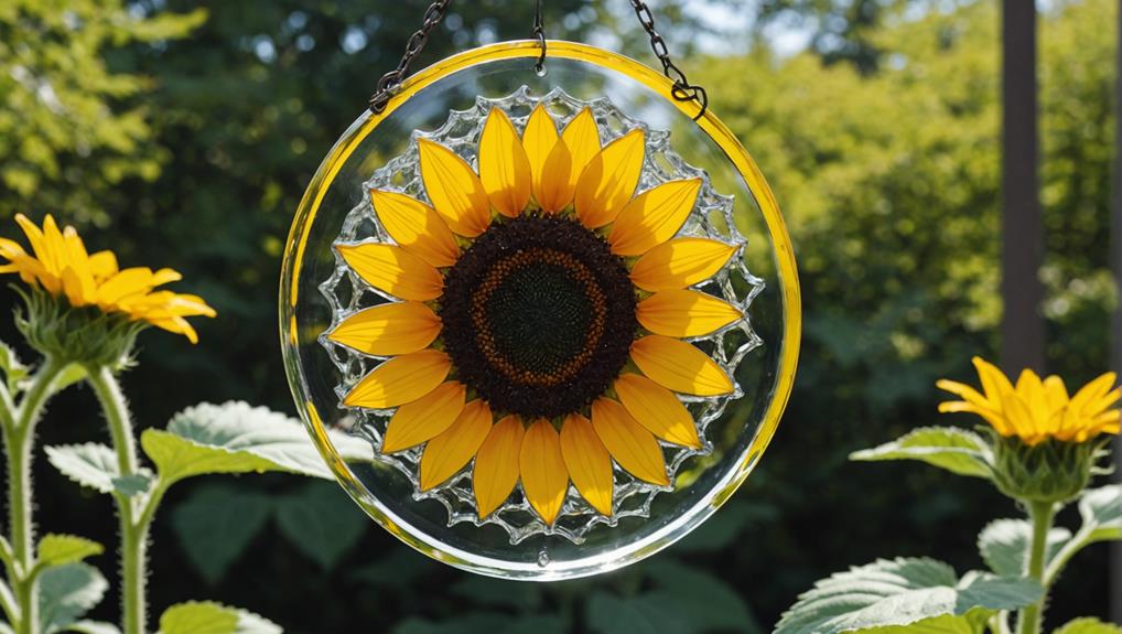 ashes memorial sunflower suncatcher