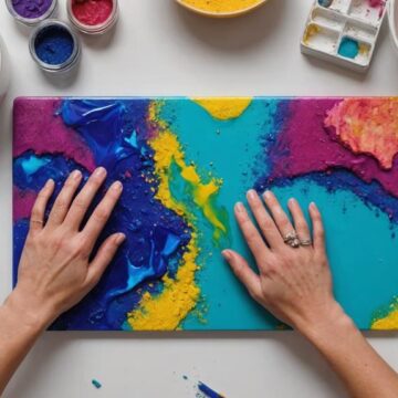 create resin wall art