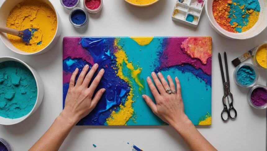 create resin wall art