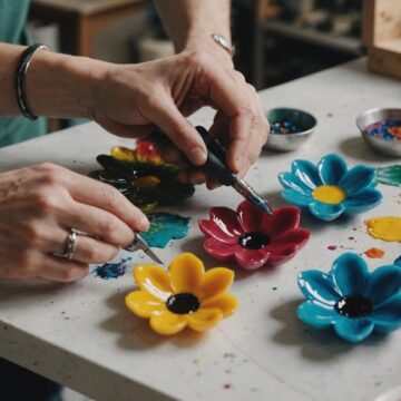 create stunning resin flowers