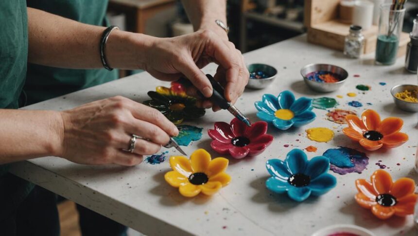 create stunning resin flowers