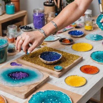 create stunning resin geodes