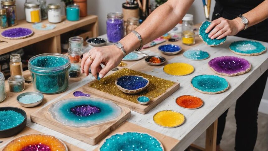 create stunning resin geodes