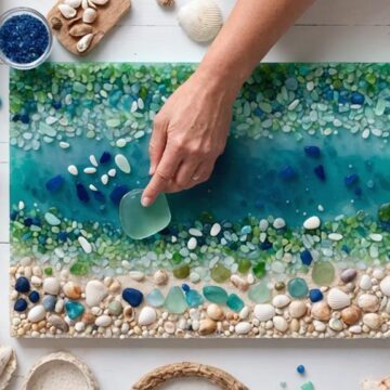 creating stunning sea glass art