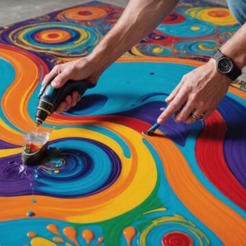 epoxy flooring art tutorial