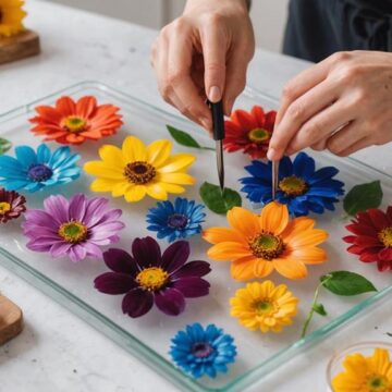 flower epoxy resin tutorial