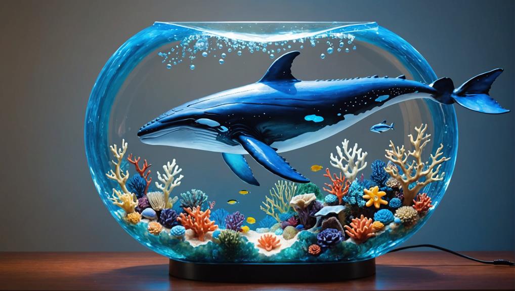 humpback whale decorative lamp