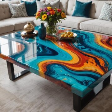 resin art table tops popularity