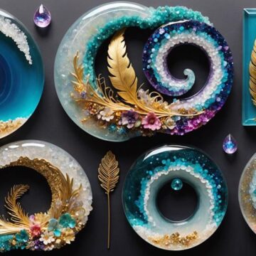 stunning glass resin art