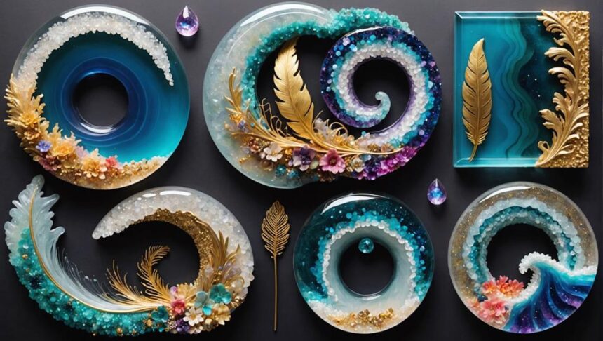 stunning glass resin art