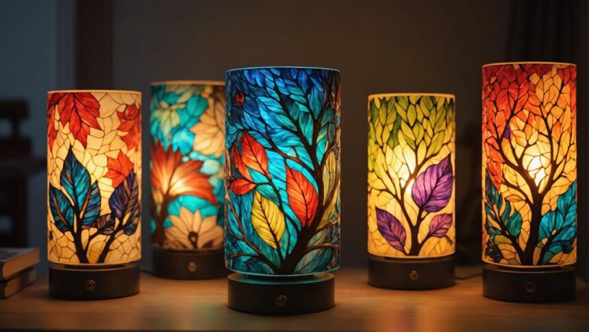 stunning resin art lamps