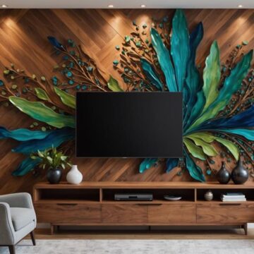 stunning wood resin wall art