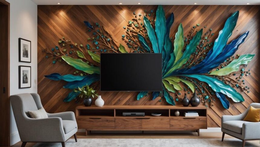 stunning wood resin wall art