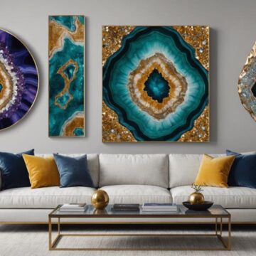 transformative large geode art