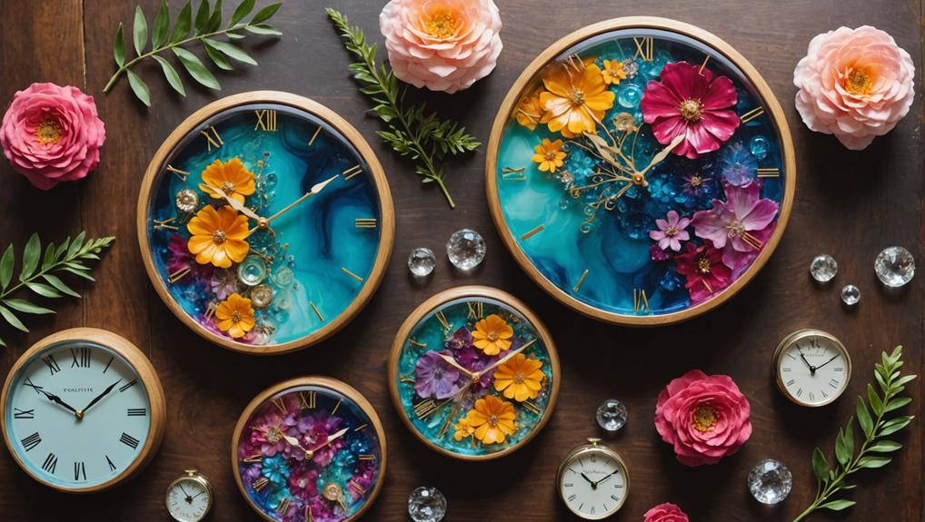 unique handmade resin timepieces