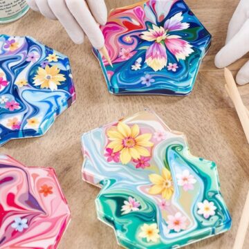 diy resin coaster tutorial