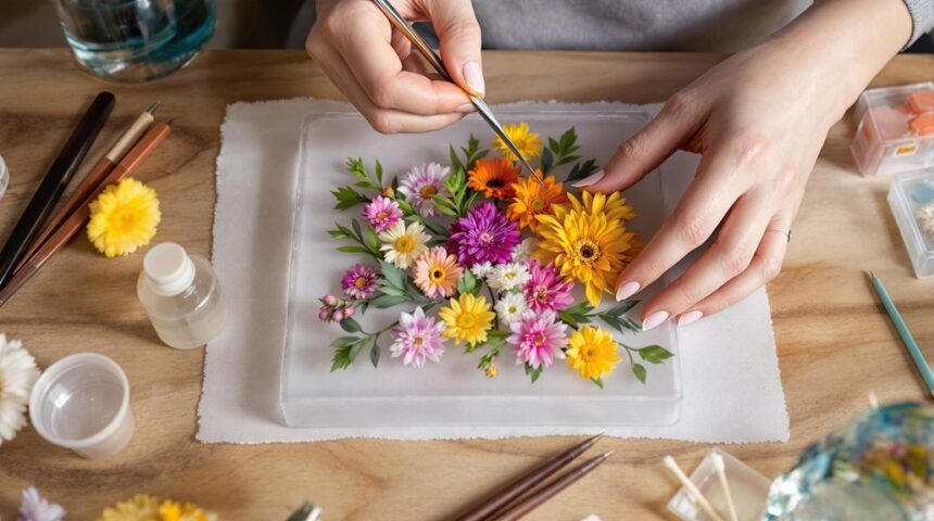 flower preservation in resin