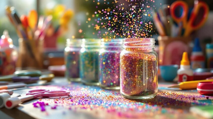 homemade glitter craft tutorial