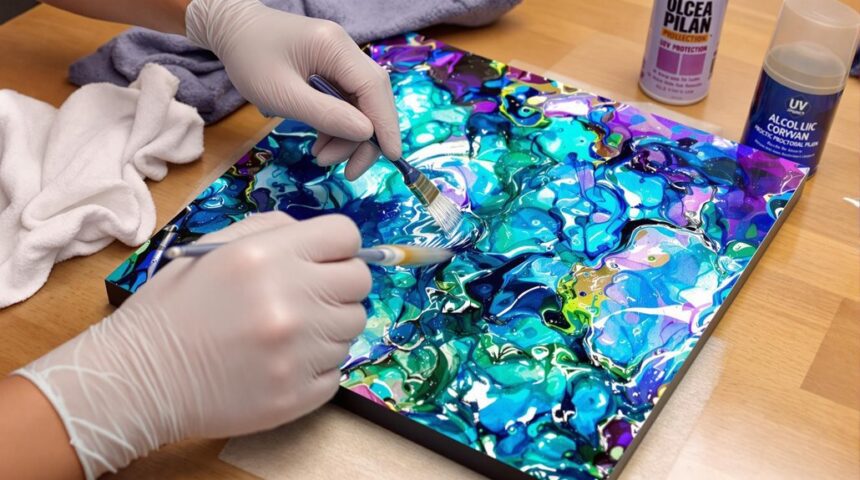 protect your alcohol ink art