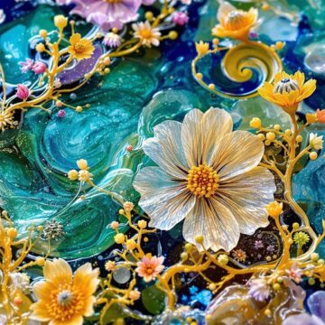 resin art nature capture