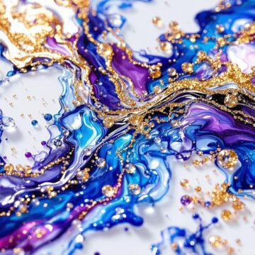 stunning 3d alcohol ink art