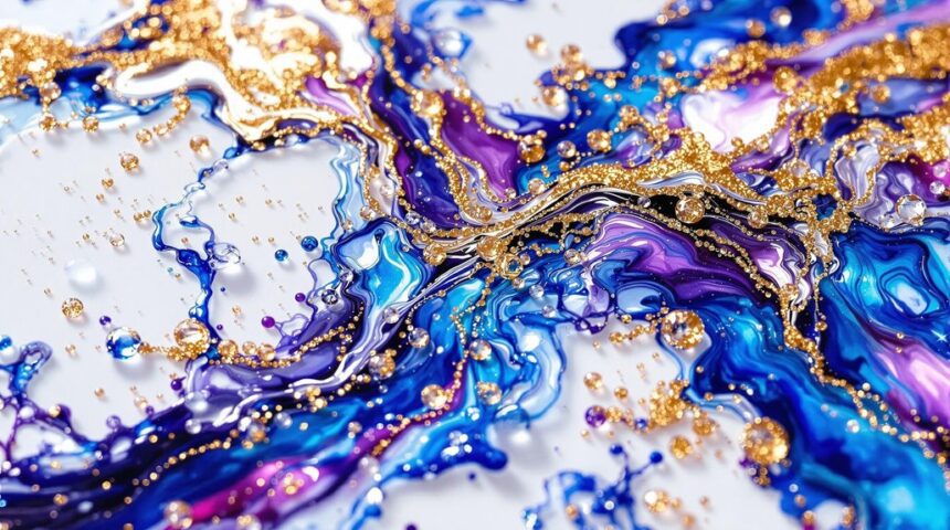 stunning 3d alcohol ink art