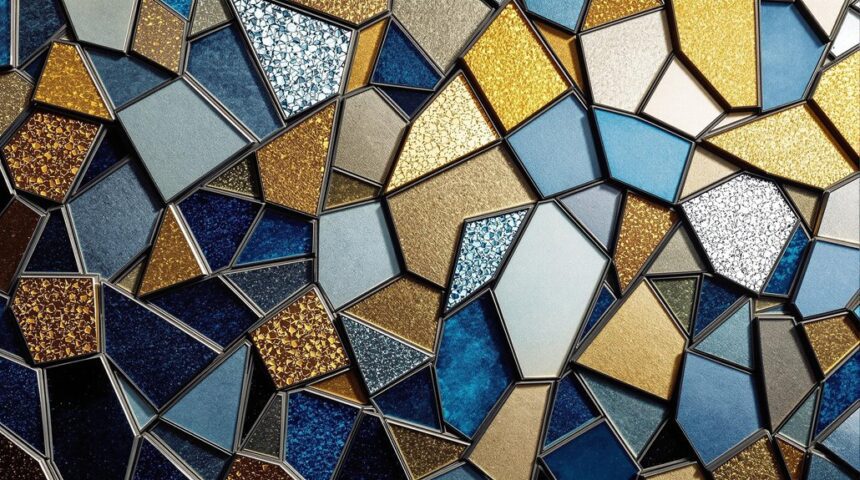 stunning abstract mosaic art