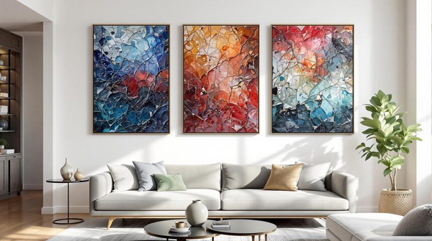 stunning textured abstract artworks