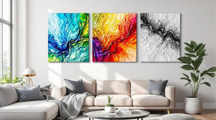 transform space with abstract art