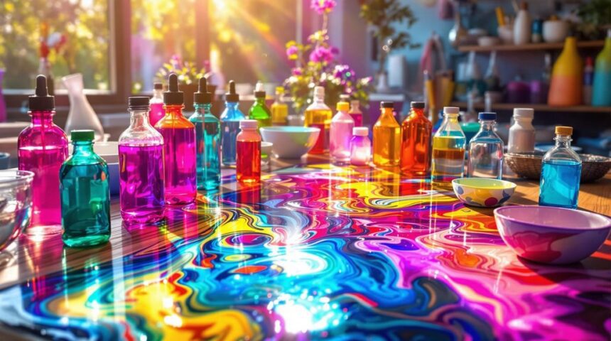 vibrant epoxy color techniques