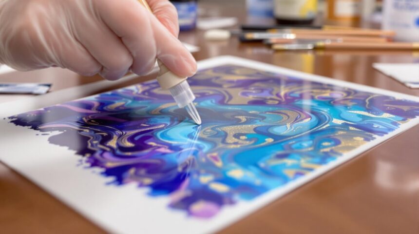 seal your alcohol ink art