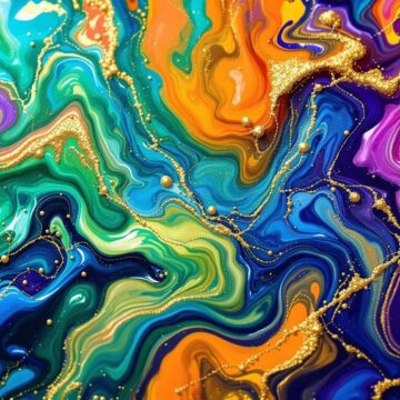 stunning alcohol ink art