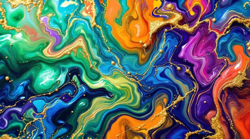 stunning alcohol ink art