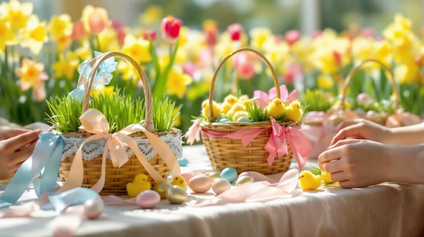 crafting easter baskets easily