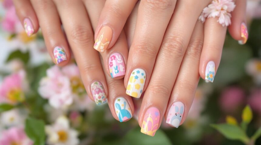 easter themed nail art ideas