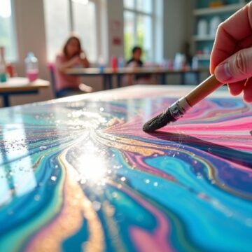 acrylic pouring workshop search