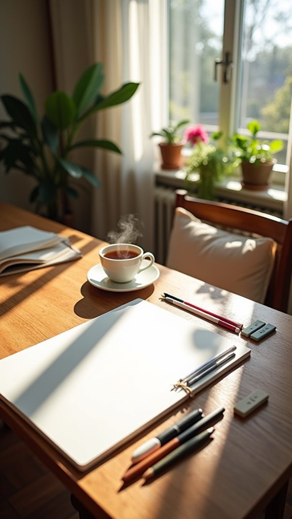 creative drawing space setup