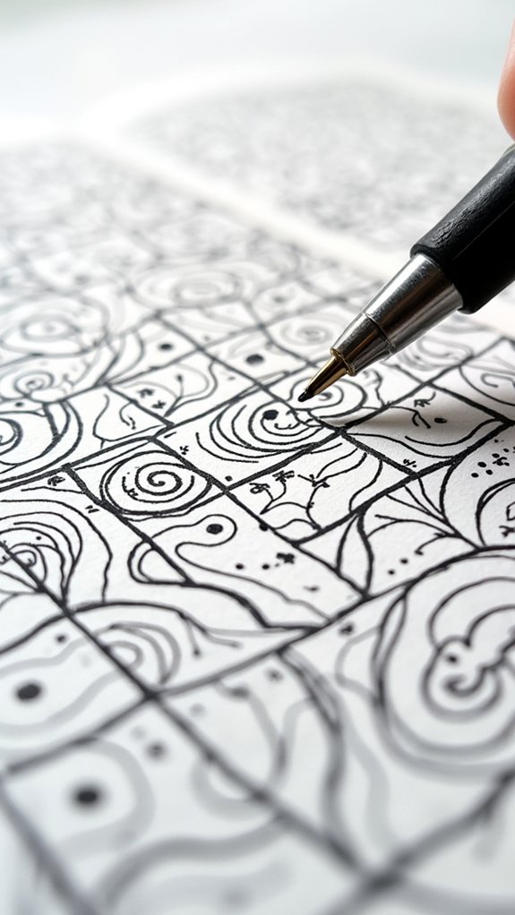 creative pattern filled grids